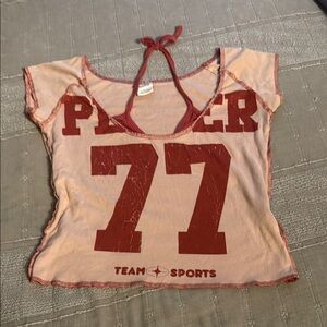 Urban Outfitters Red and Pink Halter Top